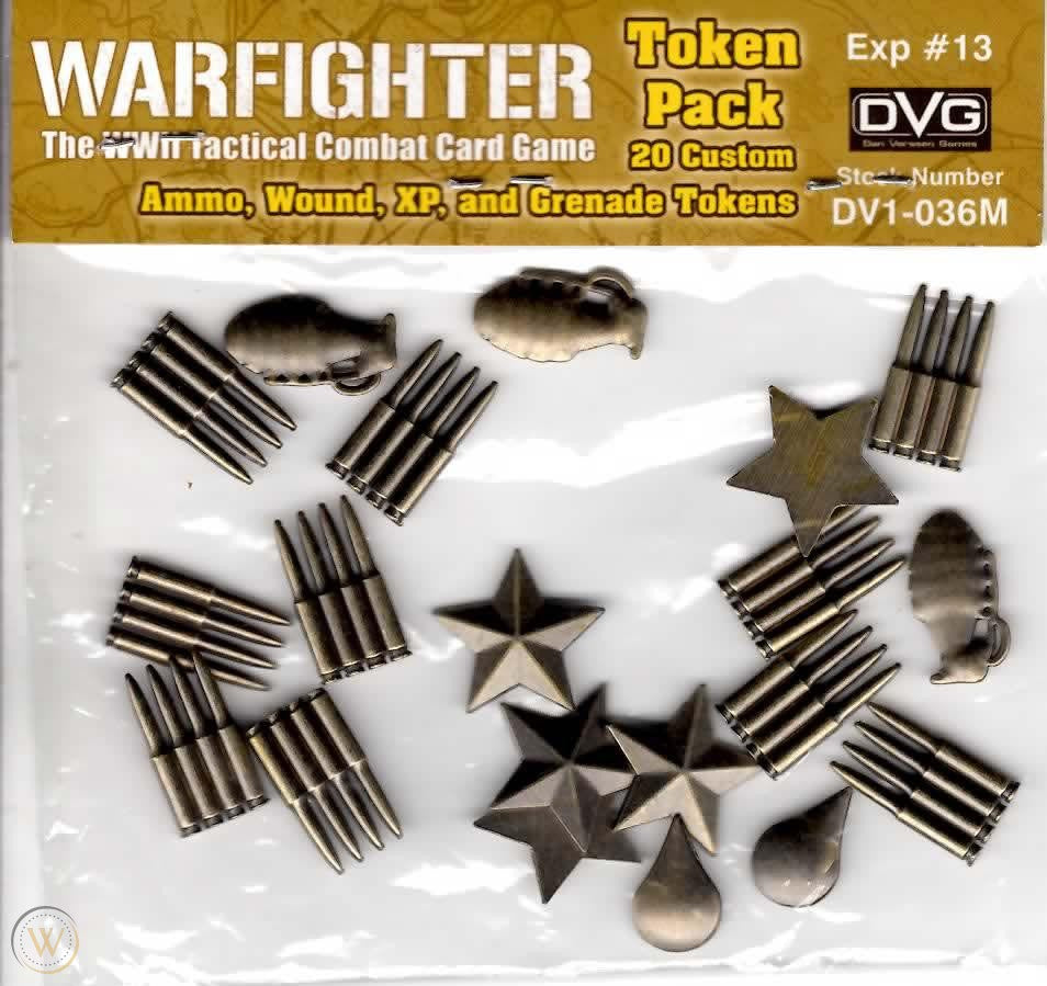 Warfighter: WWII Expansion 13 Metal Tokens