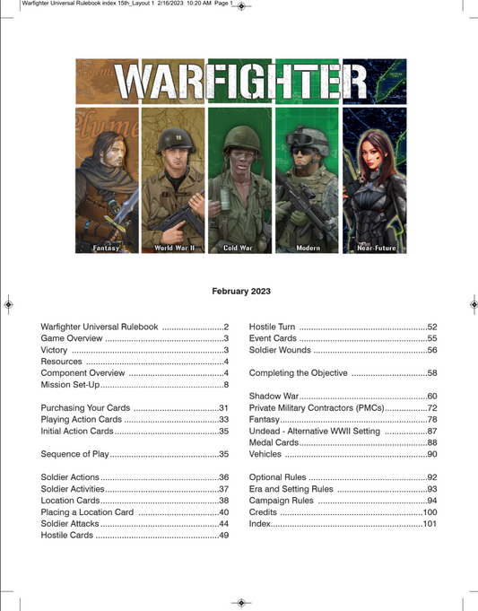 Warfighter Universal Rulebook