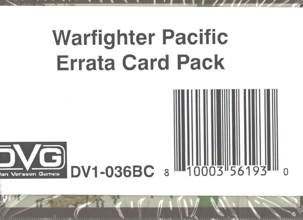 Errata Warfighter Pacific